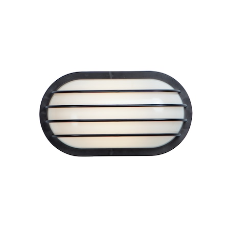 Bulwark 1-Light 10.5 Wide Black Outdoor Wall Sconce